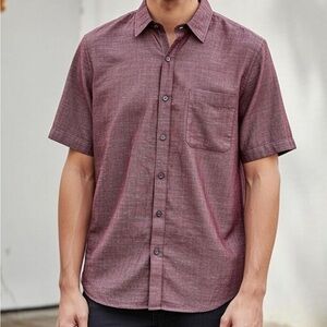 Travis Mathew Golf Button Down Cotton Shirt Size Medium